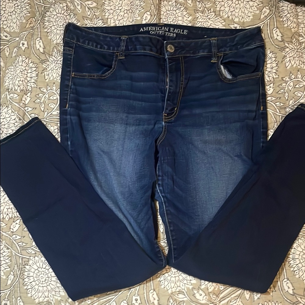 American Eagle Outfitters Women's Blue High-Rise Jegging